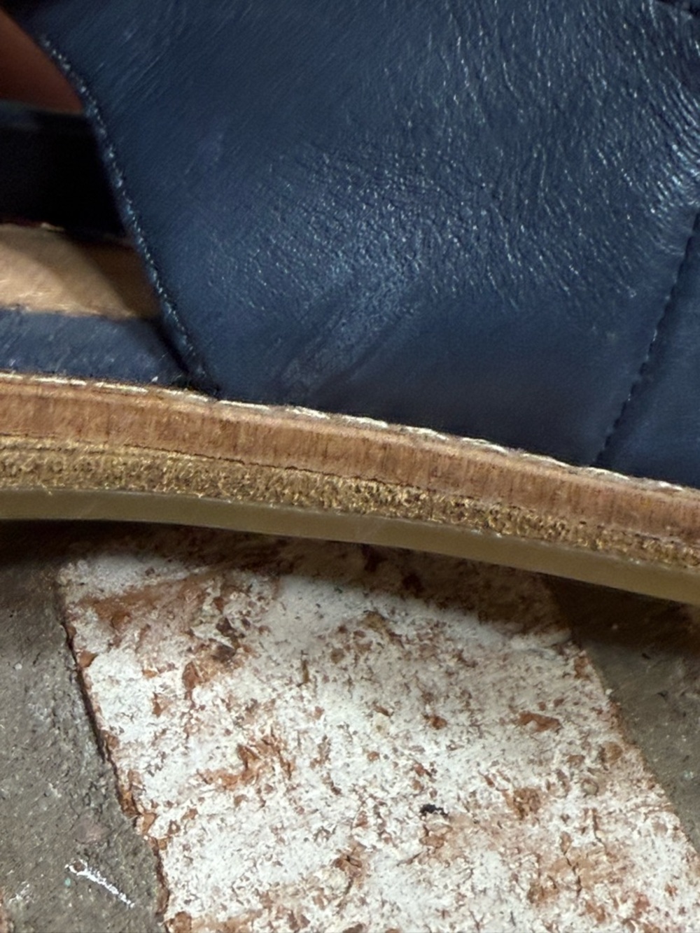 Sperry Women's Navy Pointed Slingback Flats with Cut Out Size 8.5 - Picture 10 of 12